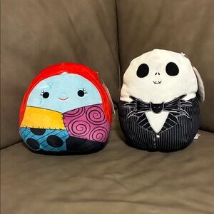 Disney Nightmare Before Christmas Squishmallows Jack Skellington and Sally set